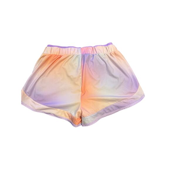 SWEATY BETTY Ombre Running Shorts Size M Gradient Sunset Color Built-In Liner - Picture 3 of 6